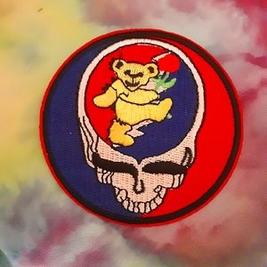 Grateful Dead Dancing Bear Steal your face patch